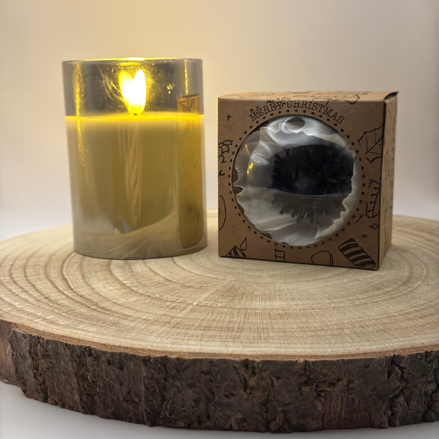 Weihnachtskugel White Poppy für den Weihnachtsbaum