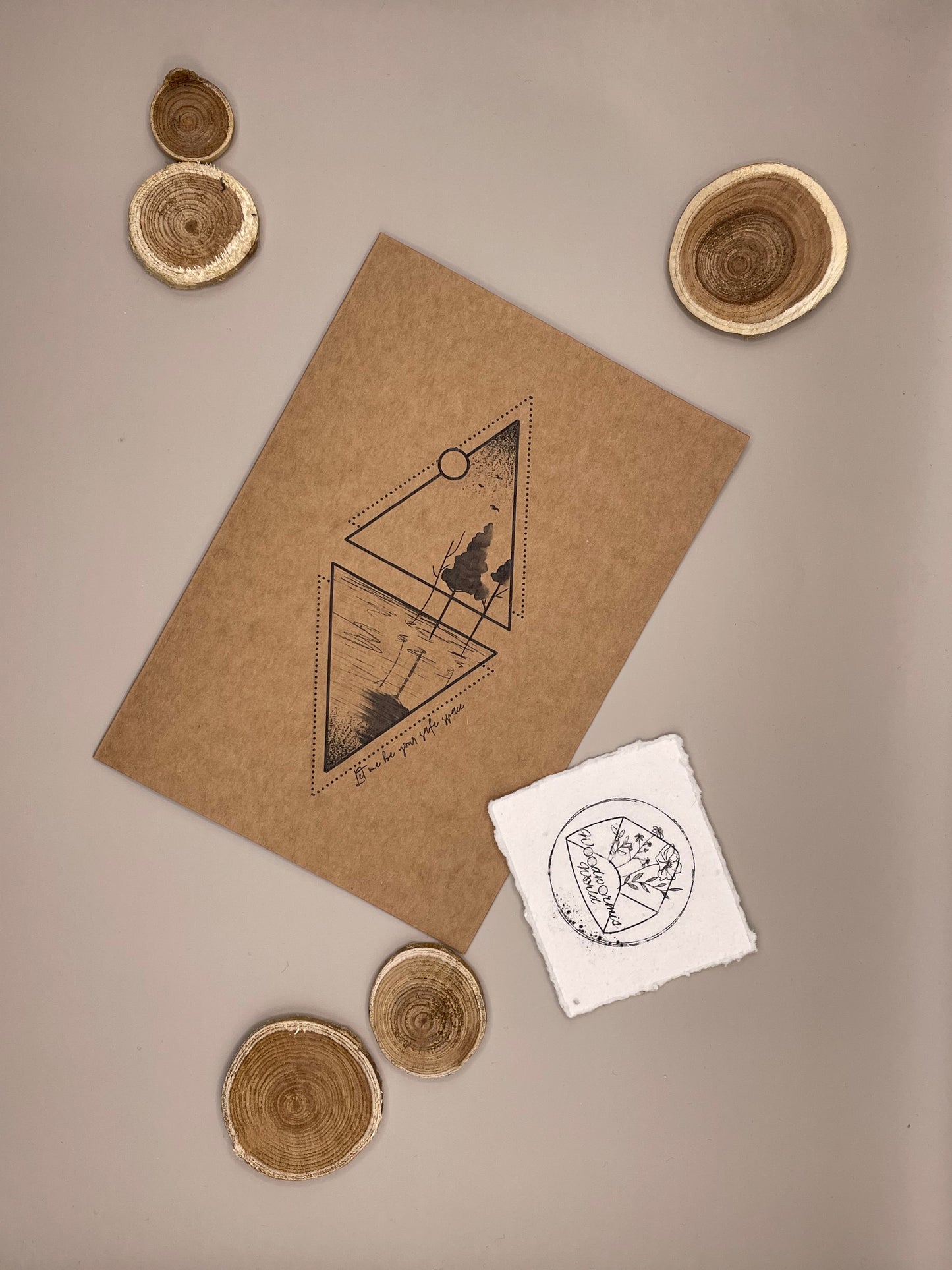 Let me be your safe space Fine Line | Karte mit Prägung | 12 x 17 cm Klappkarte