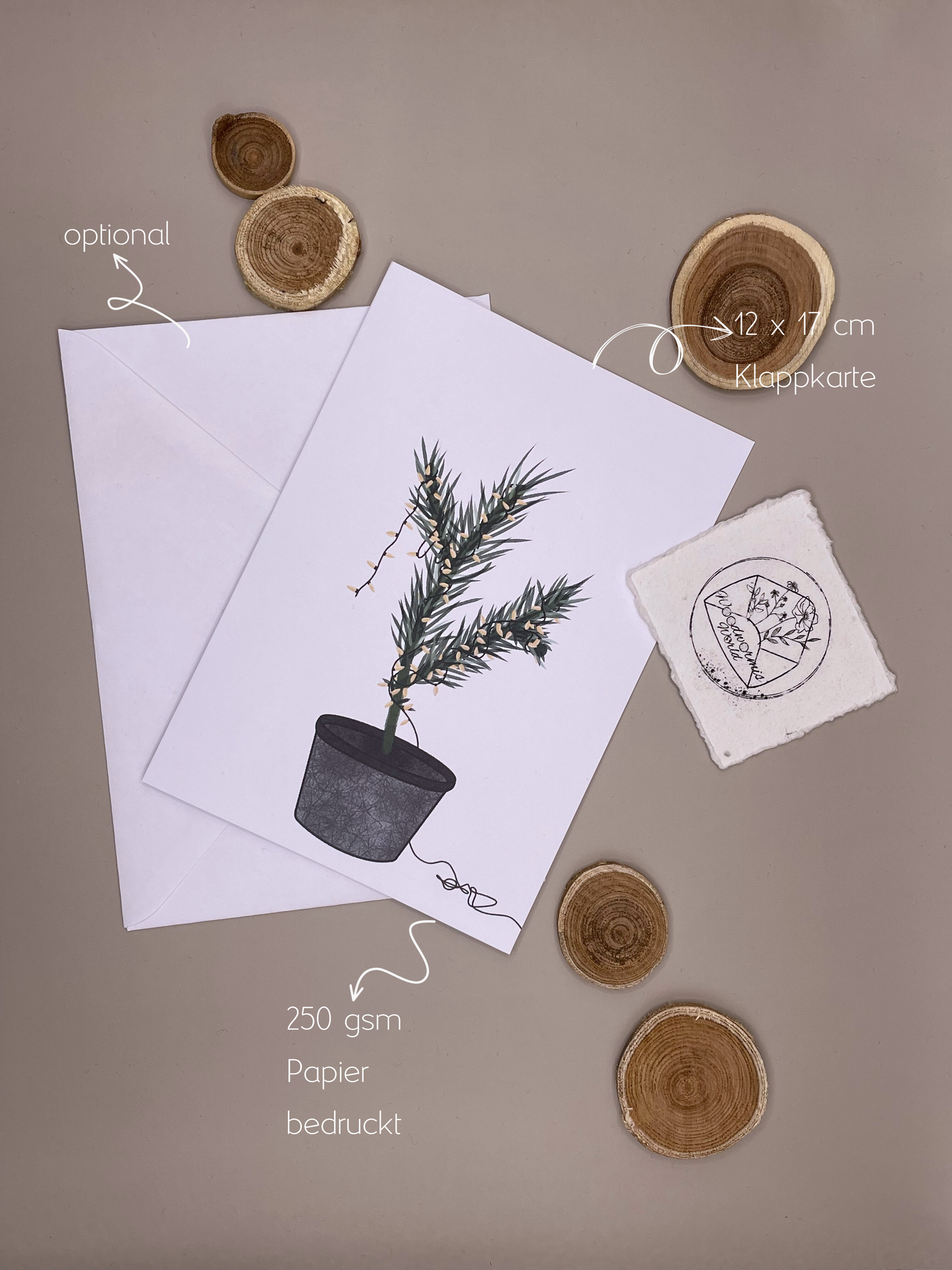 „Tännsche“ kleiner Tannenbaum | 12 x 17 cm Klappkarte