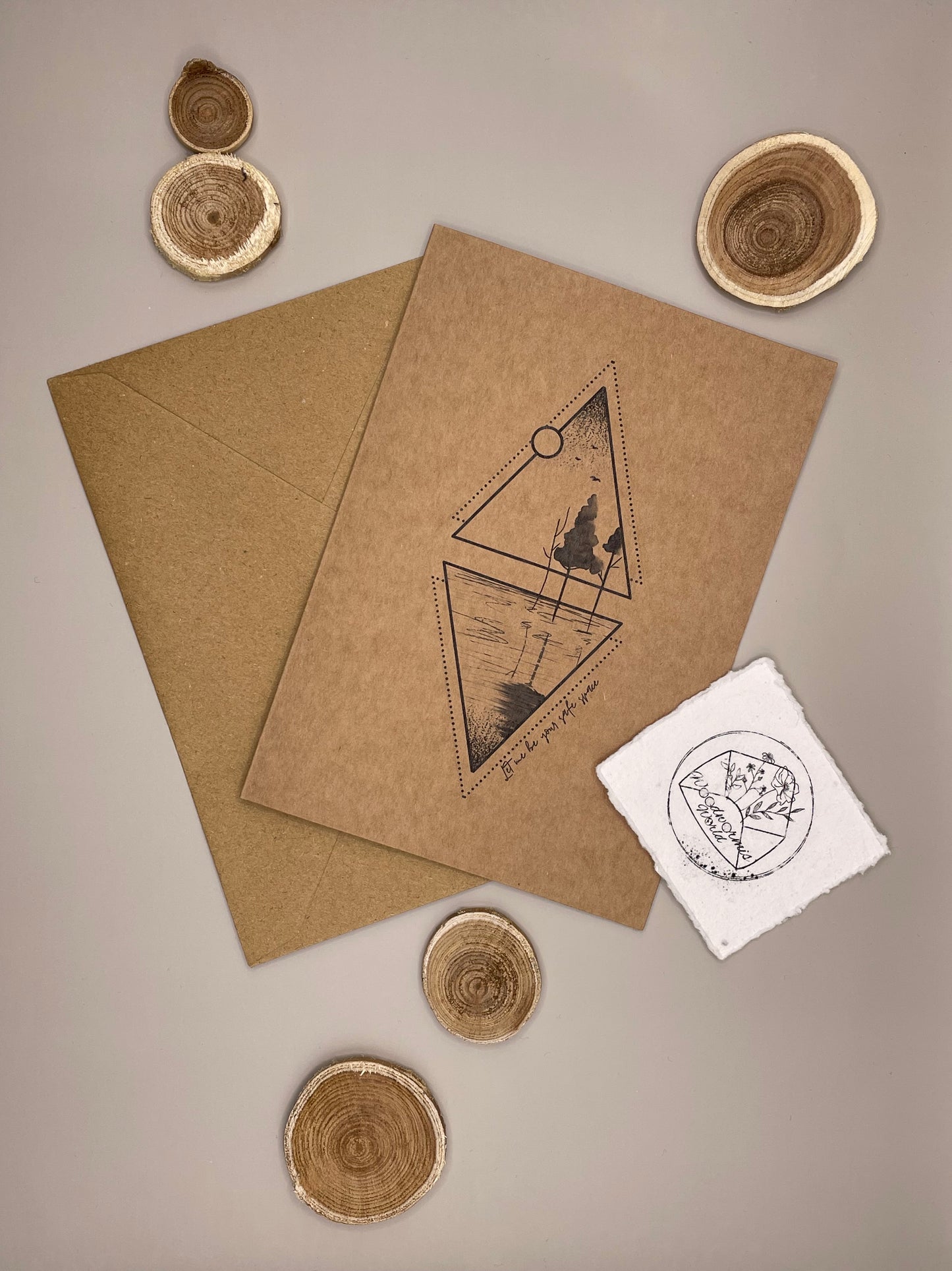 Let me be your safe space Fine Line | Karte mit Prägung | 12 x 17 cm Klappkarte