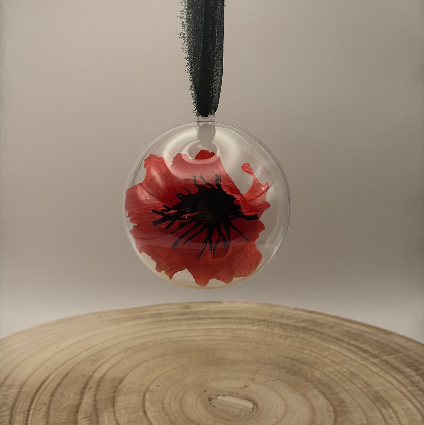 Weihnachtskugel Red Poppy für den Weihnachtsbaum