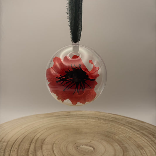 Weihnachtskugel Red Poppy für den Weihnachtsbaum