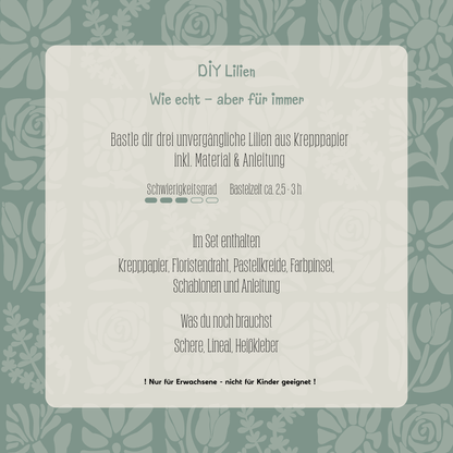 DIY Bastelset Lilie