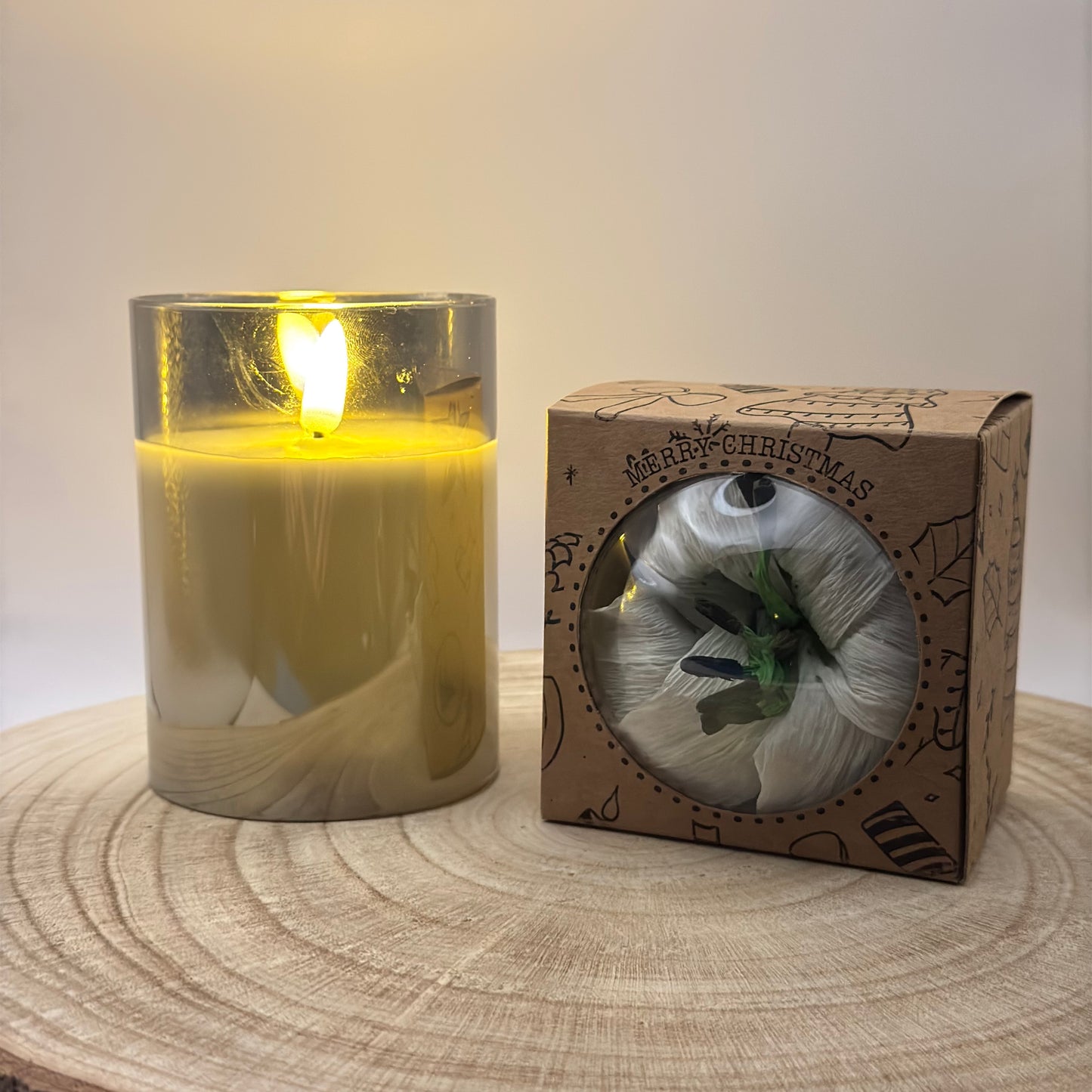 Weihnachtskugel White Lilly für den Weihnachtsbaum