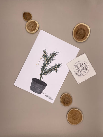 „Tännsche“ kleiner Tannenbaum | 12 x 17 cm Klappkarte