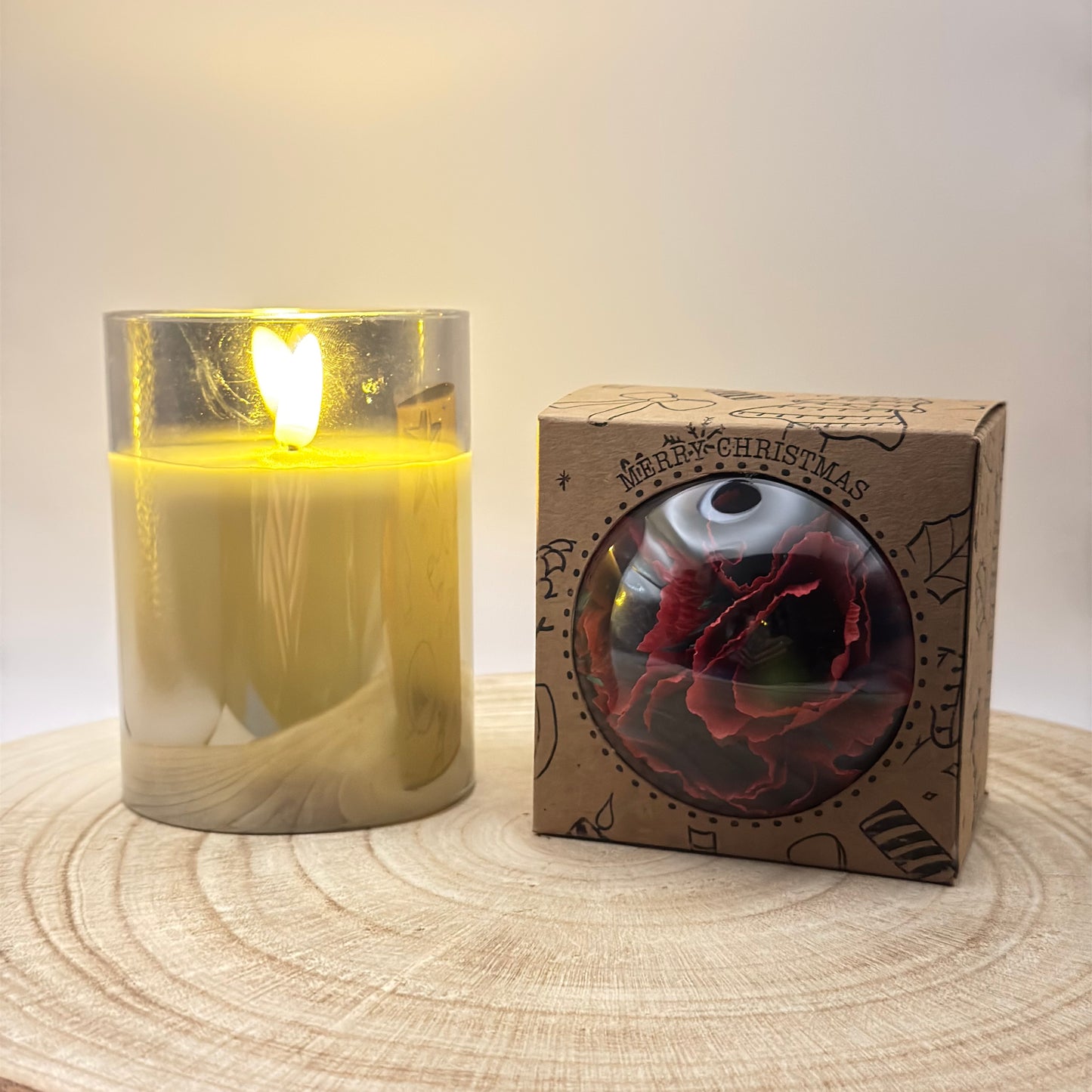 Weihnachtskugel Chocolate Cosmos für den Weihnachtsbaum