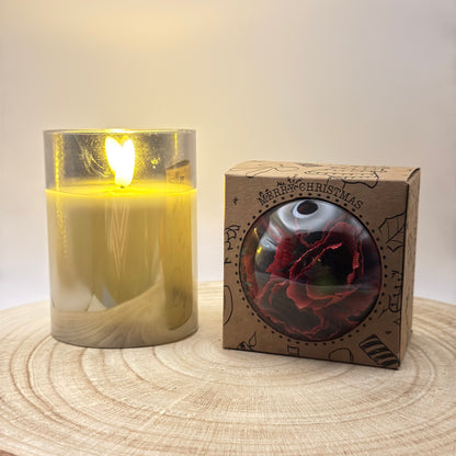 Weihnachtskugel Chocolate Cosmos für den Weihnachtsbaum