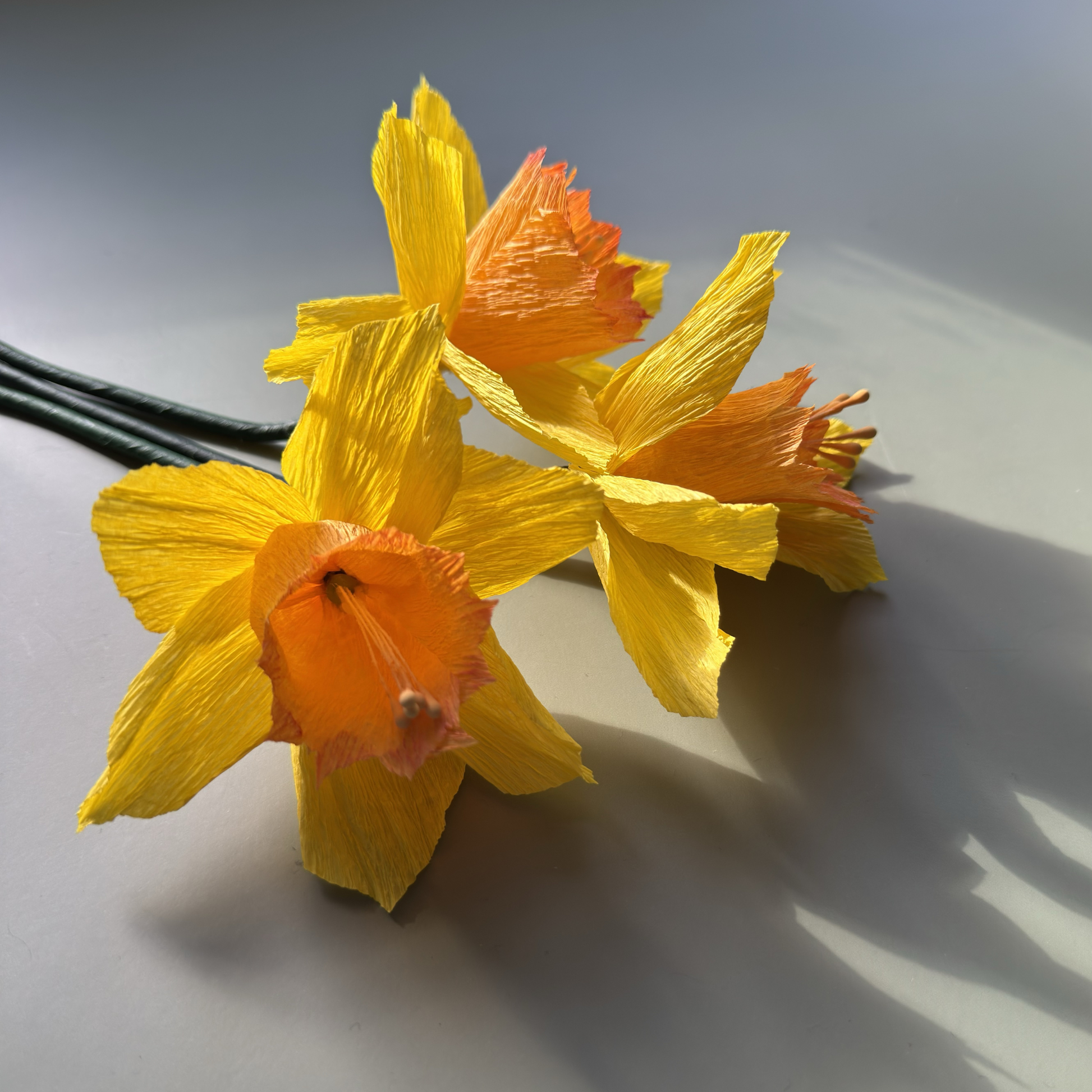 DIY Bastelset Narzisse gelb im Detail
