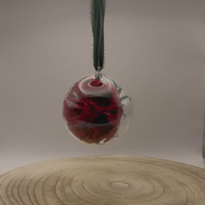 Weihnachtskugel Chocolate Cosmos für den Weihnachtsbaum